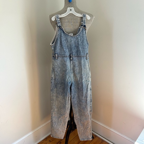 Vintage Girls Jet Set Acid/Stone Wash Denim Jumpsuit 10 - Picture 5 of 6